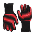 2PCS BBQ Fire Gloves Flame Retardant High Temperature Resistant Microwave Oven Gloves for Industrial