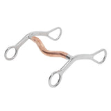 Horse Mouth Bit Stainless Steel Horse Breaking Bit Wear Resistant Corrosion Resistant Horse Snaffle Bit for Farm - Rear View