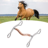 Horse Mouth Bit Stainless Steel Horse Breaking Bit Wear Resistant Corrosion Resistant Horse Snaffle Bit for Farm - Extra Image