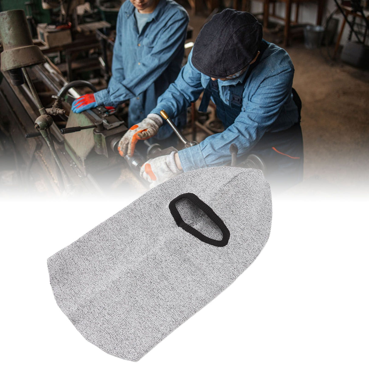 4 Sided Protection Anti Cut Head Cover Comfortable Breathable Anti Cut Full Face Guard Neck Protector