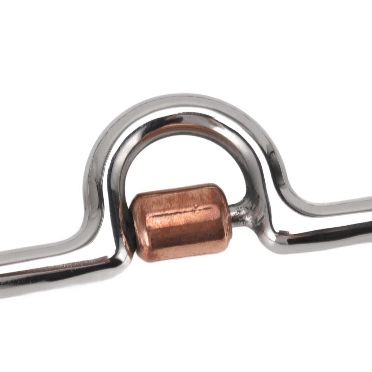 120mm Horse Mouth Snaffle with Chain Stainless Steel Horse Bit for Equestrian Training Equipment
