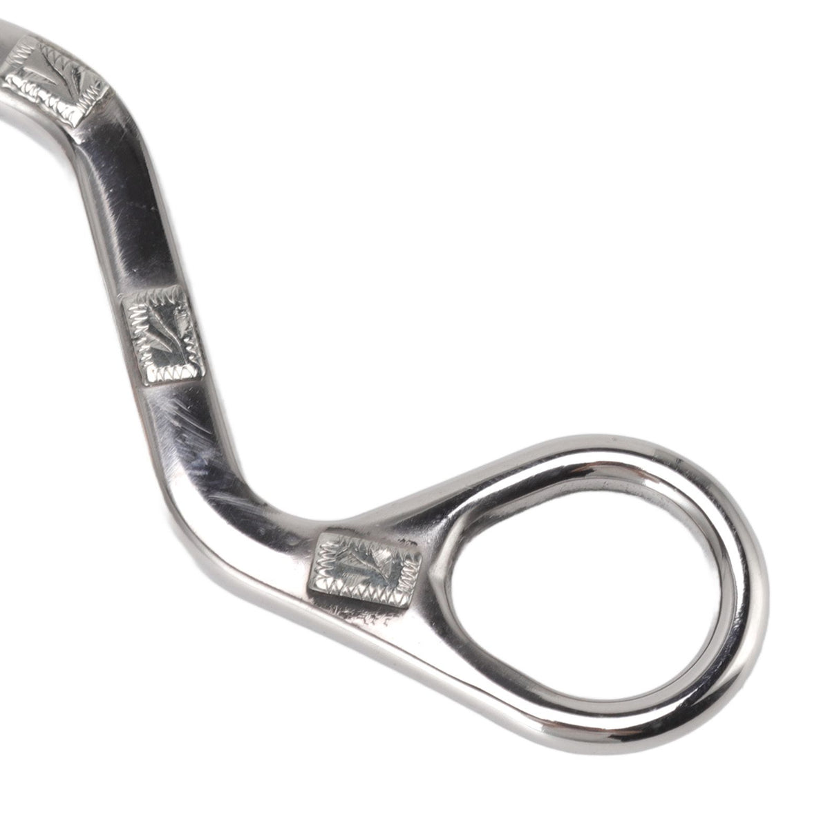 120mm Horse Mouth Snaffle with Chain Stainless Steel Horse Bit for Equestrian Training Equipment