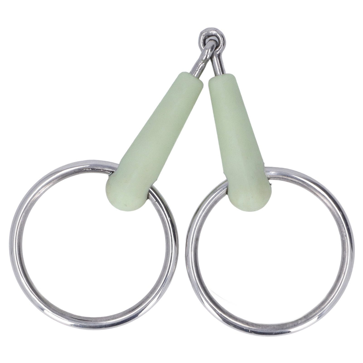 130mm Horse Mouth Snaffle with Chain Stainless Steel Horse Bit for Equestrian Training Equipment