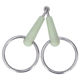 130mm Horse Mouth Snaffle with Chain Stainless Steel Horse Bit for Equestrian Training Equipment