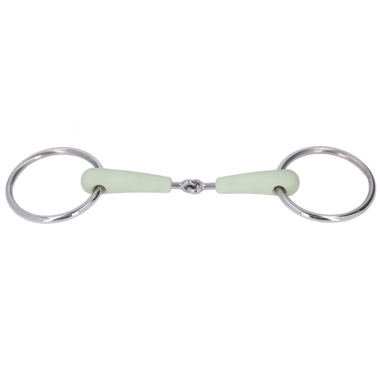 130mm Horse Mouth Snaffle with Chain Stainless Steel Horse Bit for Equestrian Training Equipment