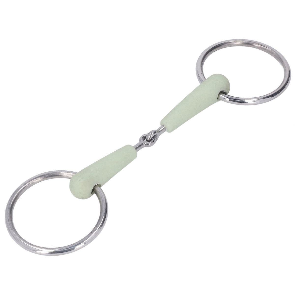 130mm Horse Mouth Snaffle with Chain Stainless Steel Horse Bit for Equestrian Training Equipment