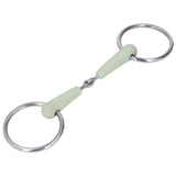 130mm Horse Mouth Snaffle with Chain Stainless Steel Horse Bit for Equestrian Training Equipment