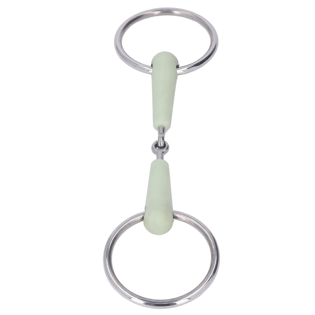 130mm Horse Mouth Snaffle with Chain Stainless Steel Horse Bit for Equestrian Training Equipment