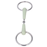 130mm Horse Mouth Snaffle with Chain Stainless Steel Horse Bit for Equestrian Training Equipment