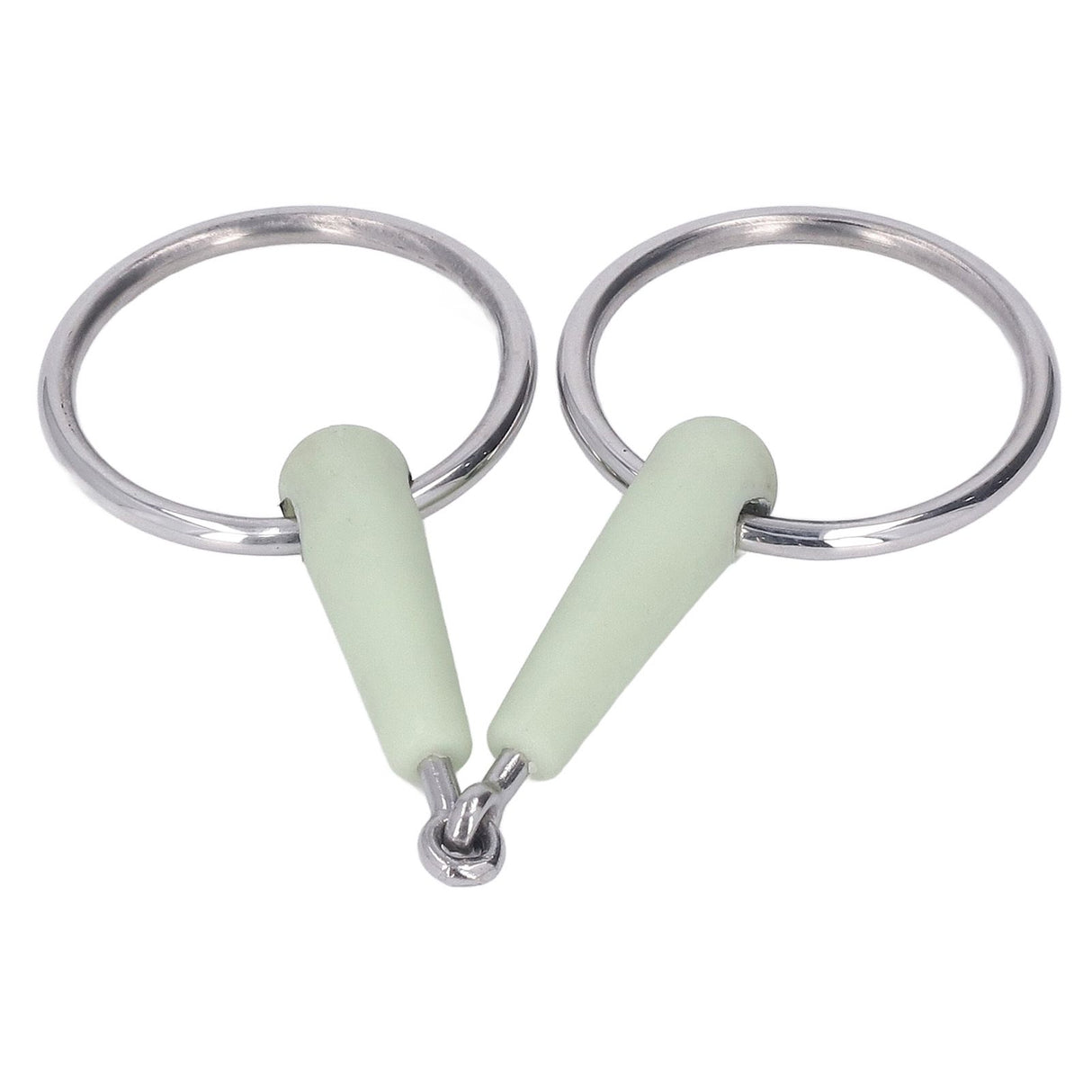 130mm Horse Mouth Snaffle with Chain Stainless Steel Horse Bit for Equestrian Training Equipment