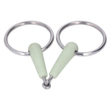 130mm Horse Mouth Snaffle with Chain Stainless Steel Horse Bit for Equestrian Training Equipment