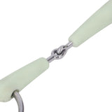 130mm Horse Mouth Snaffle with Chain Stainless Steel Horse Bit for Equestrian Training Equipment
