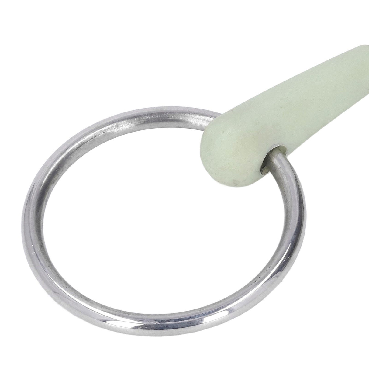 130mm Horse Mouth Snaffle with Chain Stainless Steel Horse Bit for Equestrian Training Equipment