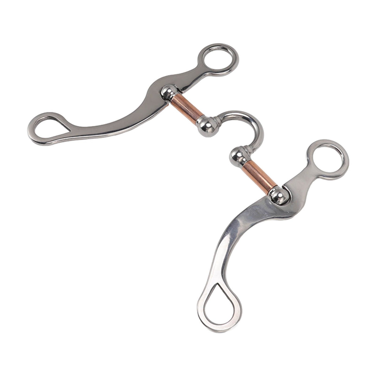 Horse Snaffle Bit Stainless Steel Rose Gold Plated Horse Gag Loose Ring Outdoor Garden Cultivation Horse Mouth Bit