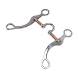 Horse Snaffle Bit Stainless Steel Rose Gold Plated Horse Gag Loose Ring Outdoor Garden Cultivation Horse Mouth Bit