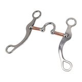 Horse Snaffle Bit Stainless Steel Rose Gold Plated Horse Gag Loose Ring Outdoor Garden Cultivation Horse Mouth Bit - Extra Image