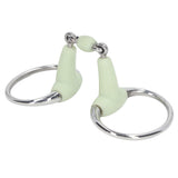 Horse Snaffle Bit Stainless Steel Horse Snaffle Roller Garden Breeding Mouth Bit for for 125mm Horse Mouth