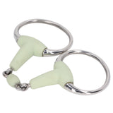 Horse Snaffle Bit Stainless Steel Horse Snaffle Roller Garden Breeding Mouth Bit for for 125mm Horse Mouth
