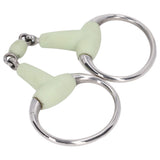 Horse Snaffle Bit Stainless Steel Horse Snaffle Roller Garden Breeding Mouth Bit for for 125mm Horse Mouth