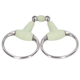 Horse Snaffle Bit Stainless Steel Horse Snaffle Roller Garden Breeding Mouth Bit for for 125mm Horse Mouth