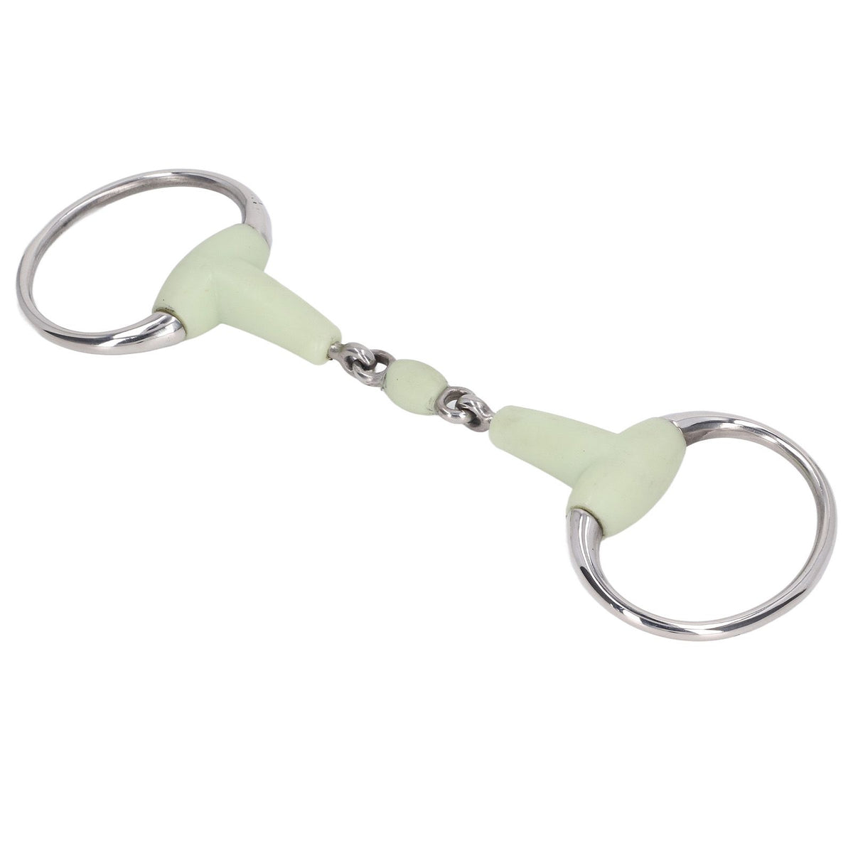 Horse Snaffle Bit Stainless Steel Horse Snaffle Roller Garden Breeding Mouth Bit for for 125mm Horse Mouth