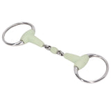 Horse Snaffle Bit Stainless Steel Horse Snaffle Roller Garden Breeding Mouth Bit for for 125mm Horse Mouth