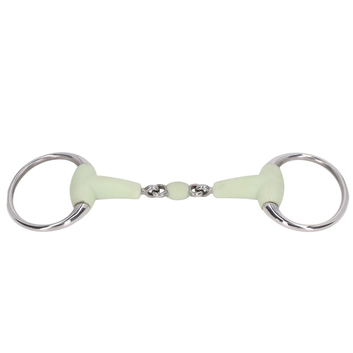 Horse Snaffle Bit Stainless Steel Horse Snaffle Roller Garden Breeding Mouth Bit for for 125mm Horse Mouth