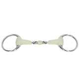 Horse Snaffle Bit Stainless Steel Horse Snaffle Roller Garden Breeding Mouth Bit for for 125mm Horse Mouth - Low Angle