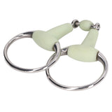 Horse Snaffle Bit Stainless Steel Horse Snaffle Roller Garden Breeding Mouth Bit for for 125mm Horse Mouth - Extra Image