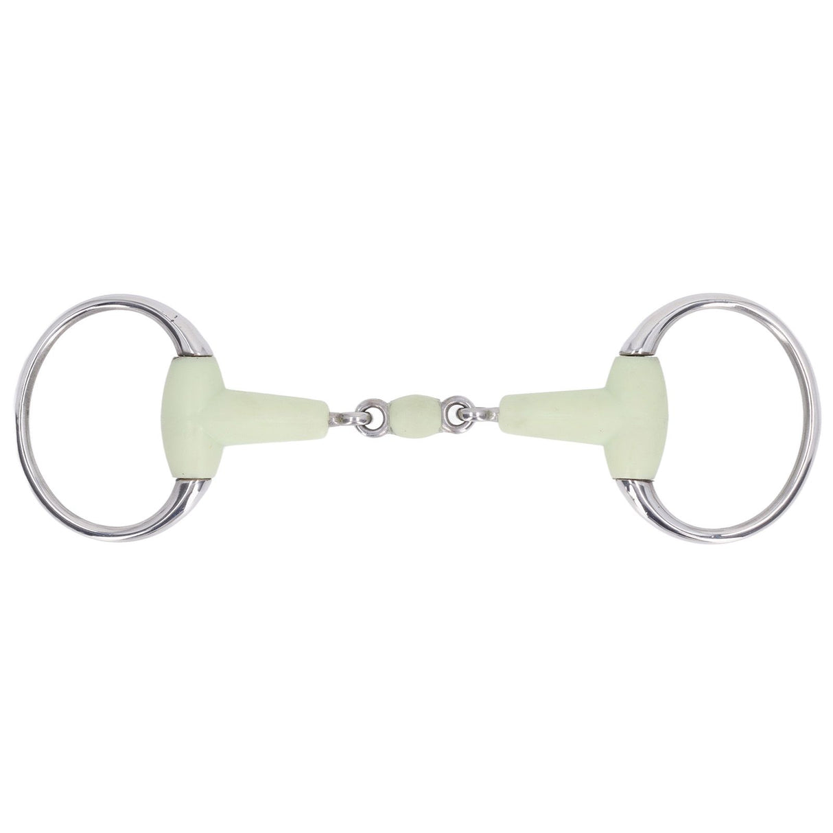 Horse Snaffle Bit Stainless Steel Horse Snaffle Roller Garden Breeding Mouth Bit for for 125mm Horse Mouth