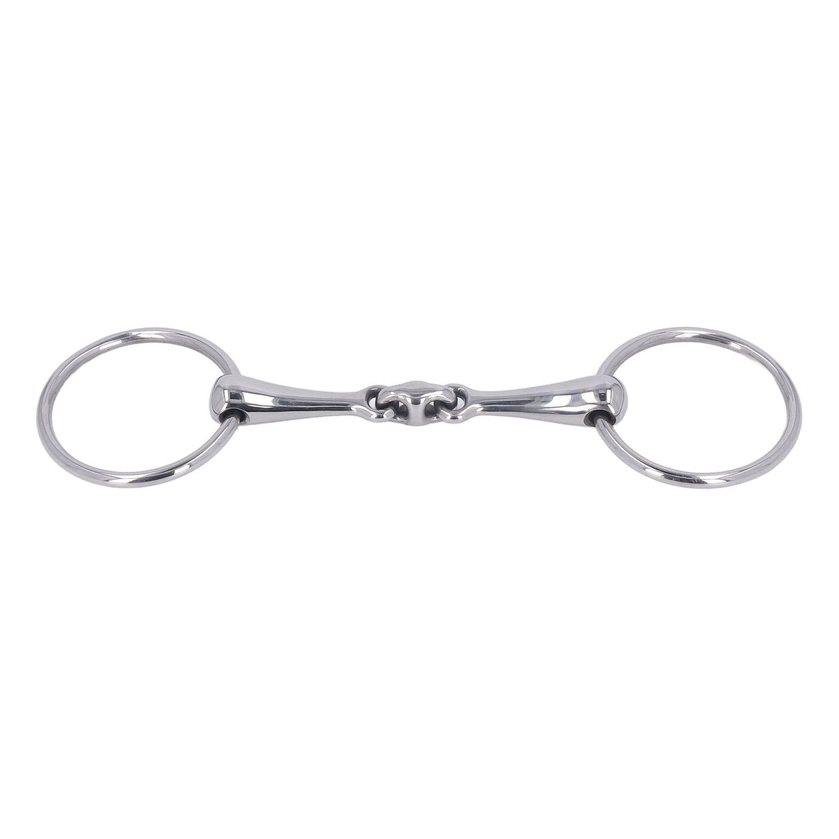 Horse Snaffle Stainless Steel Flexible Jointed Wearable Rust Proof O Ring Horse Mouth Bit for Horse Racing