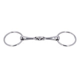 Horse Snaffle Stainless Steel Flexible Jointed Wearable Rust Proof O Ring Horse Mouth Bit for Horse Racing