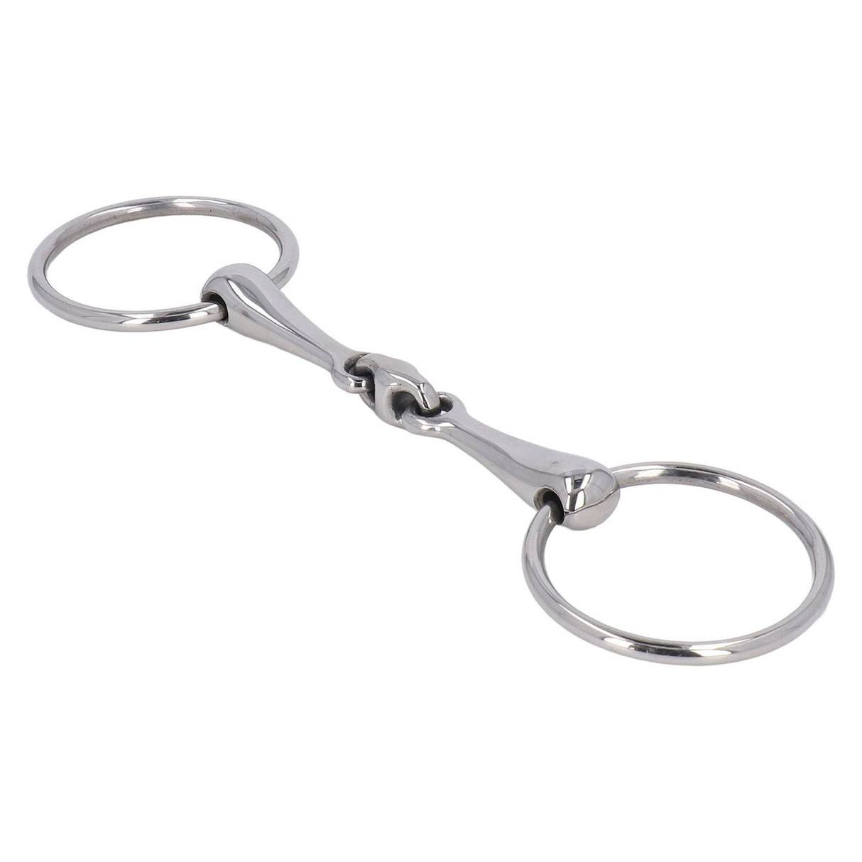 Horse Snaffle Stainless Steel Flexible Jointed Wearable Rust Proof O Ring Horse Mouth Bit for Horse Racing