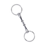 Horse Snaffle Stainless Steel Flexible Jointed Wearable Rust Proof O Ring Horse Mouth Bit for Horse Racing