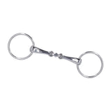 Horse Snaffle Stainless Steel Flexible Jointed Wearable Rust Proof O Ring Horse Mouth Bit for Horse Racing