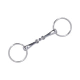Horse Snaffle Stainless Steel Flexible Jointed Wearable Rust Proof O Ring Horse Mouth Bit for Horse Racing - Low Angle