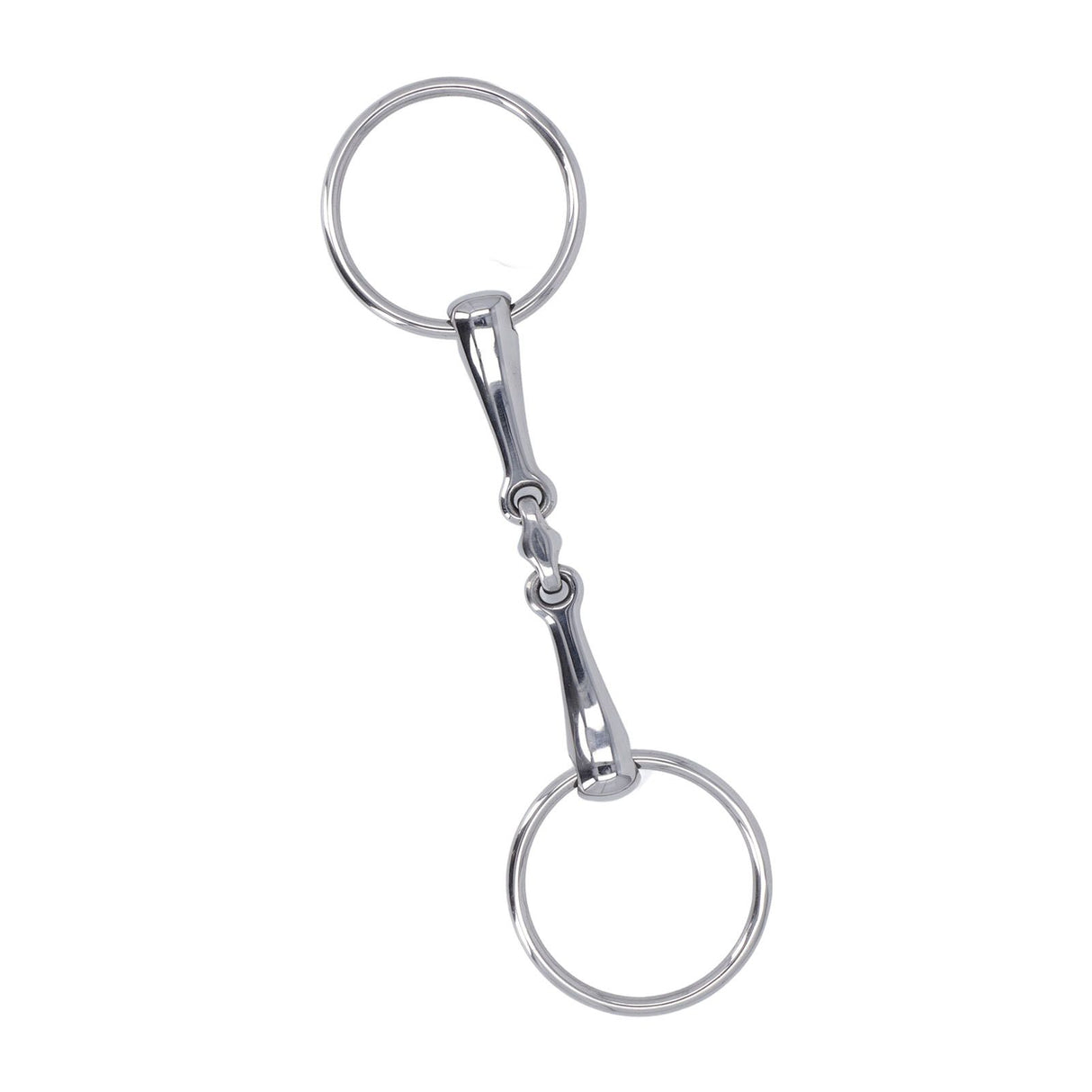 Horse Snaffle Stainless Steel Flexible Jointed Wearable Rust Proof O Ring Horse Mouth Bit for Horse Racing