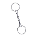 Horse Snaffle Stainless Steel Flexible Jointed Wearable Rust Proof O Ring Horse Mouth Bit for Horse Racing