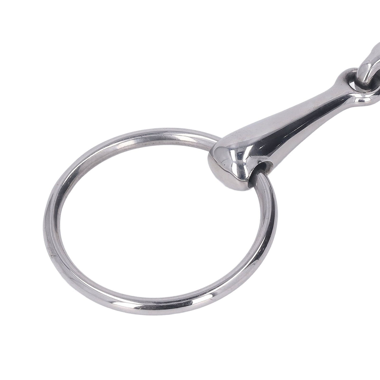 Horse Snaffle Stainless Steel Flexible Jointed Wearable Rust Proof O Ring Horse Mouth Bit for Horse Racing