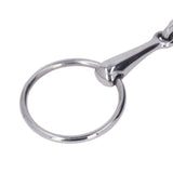 Horse Snaffle Stainless Steel Flexible Jointed Wearable Rust Proof O Ring Horse Mouth Bit for Horse Racing