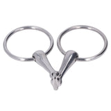 Horse Snaffle Stainless Steel Flexible Jointed Wearable Rust Proof O Ring Horse Mouth Bit for Horse Racing