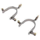 1 Pair Horse Spurs Stainless Steel Exquisite Cowboy Equestrian Boot Spurs for Horse Training Equestrian Competition