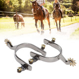 1 Pair Horse Spurs Stainless Steel Exquisite Cowboy Equestrian Boot Spurs for Horse Training Equestrian Competition