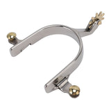 1 Pair Horse Spurs Stainless Steel Exquisite Cowboy Equestrian Boot Spurs for Horse Training Equestrian Competition