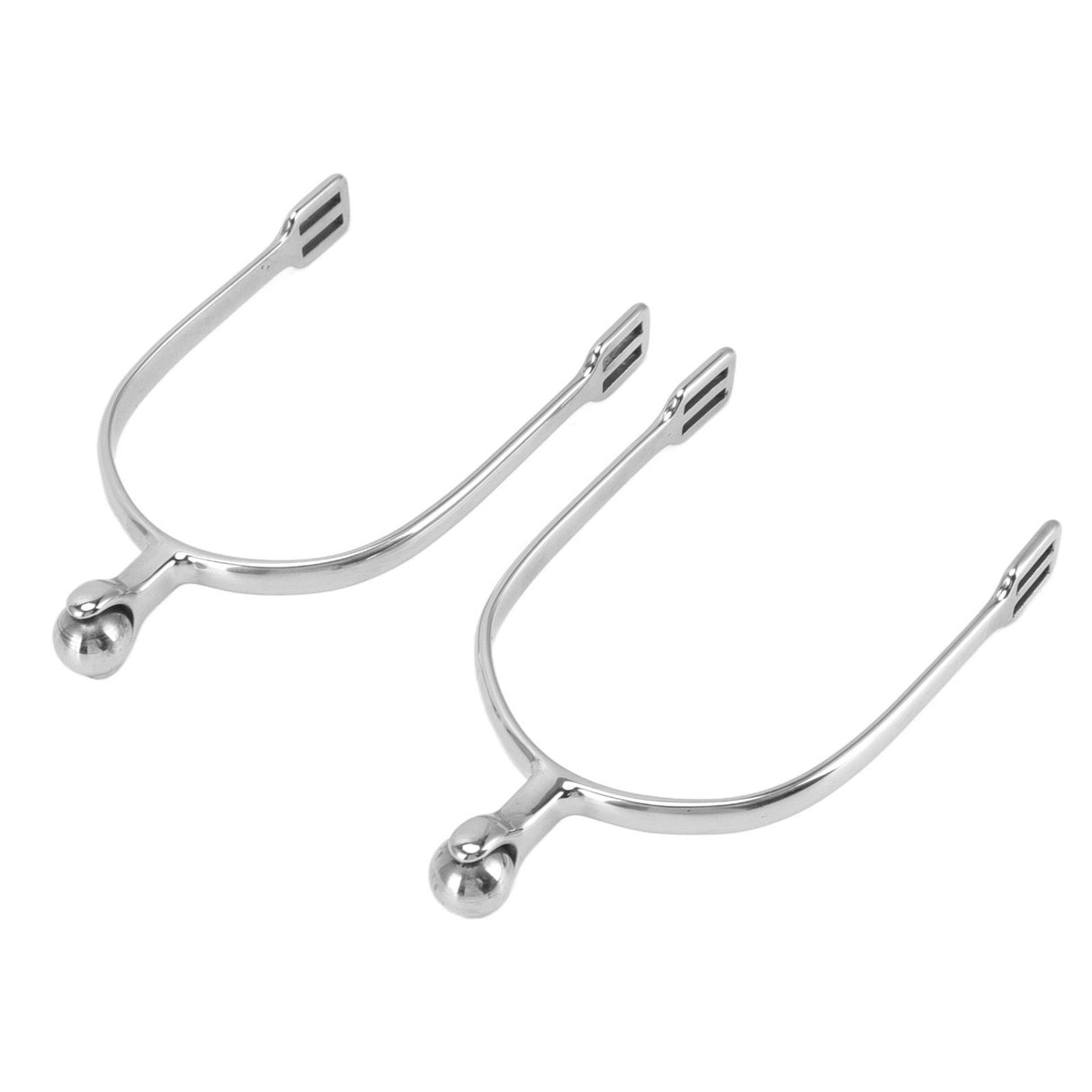 1 Pair Horse Spurs Stainless Steel Western Cowboy Equestrian Boot Spurs for Horse Training Riding