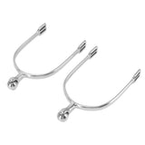 1 Pair Horse Spurs Stainless Steel Western Cowboy Equestrian Boot Spurs for Horse Training Riding