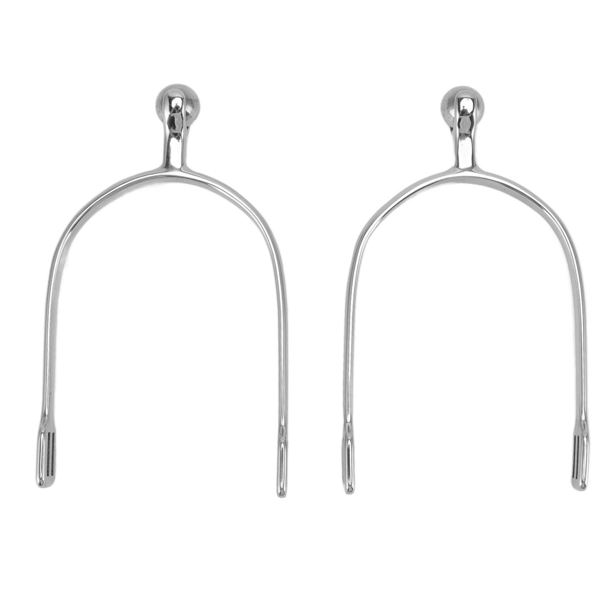 1 Pair Horse Spurs Stainless Steel Western Cowboy Equestrian Boot Spurs for Horse Training Riding