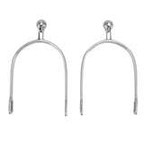 1 Pair Horse Spurs Stainless Steel Western Cowboy Equestrian Boot Spurs for Horse Training Riding