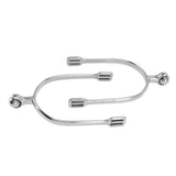 1 Pair Horse Spurs Stainless Steel Western Cowboy Equestrian Boot Spurs for Horse Training Riding