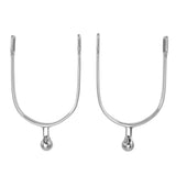 1 Pair Horse Spurs Stainless Steel Western Cowboy Equestrian Boot Spurs for Horse Training Riding